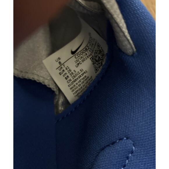 Nike Vapor Edge Speed 360 Silver Blue Football Cleats Size 8 CD0082-010 New - Picture 7 of 7